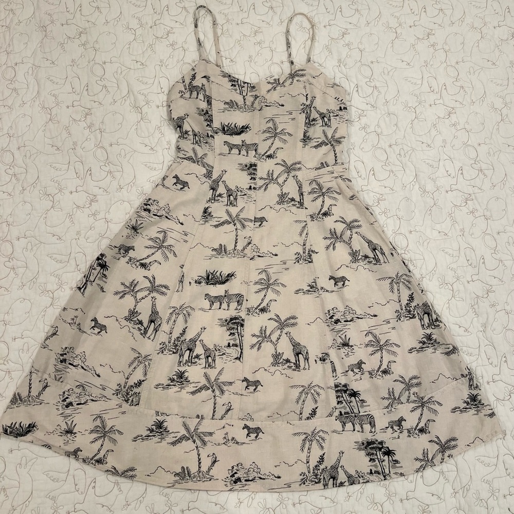 Banana Republic African Animal Print Dress